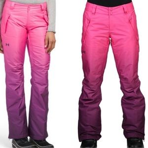 Under Armour ski pants purple pink ombré XS